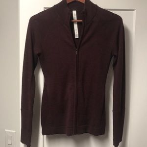 Lululemon maroon sweater zip up